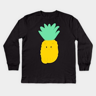 Pineapple cat Kids Long Sleeve T-Shirt